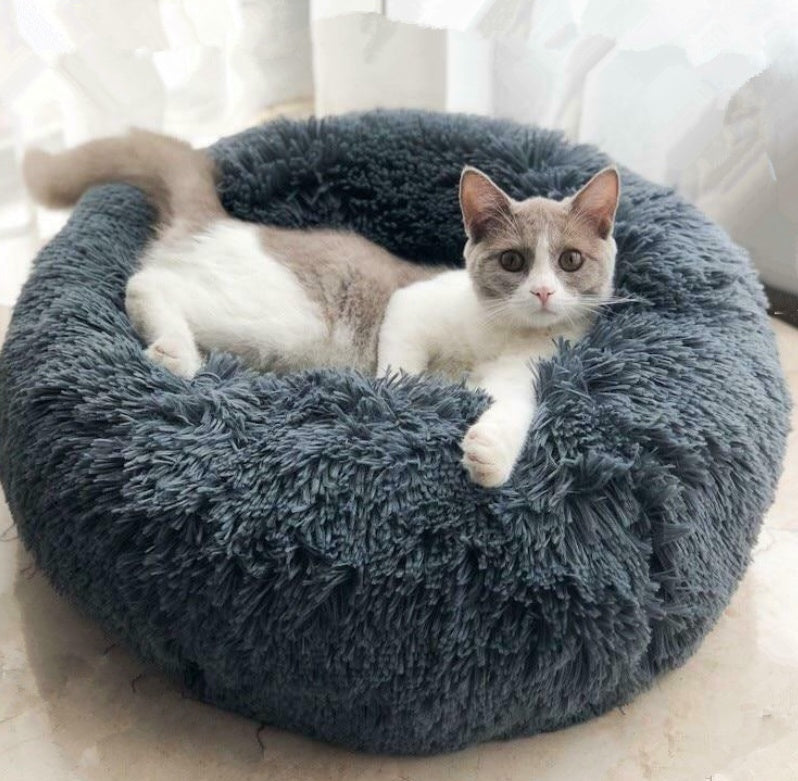 Round Plush Pet Nest