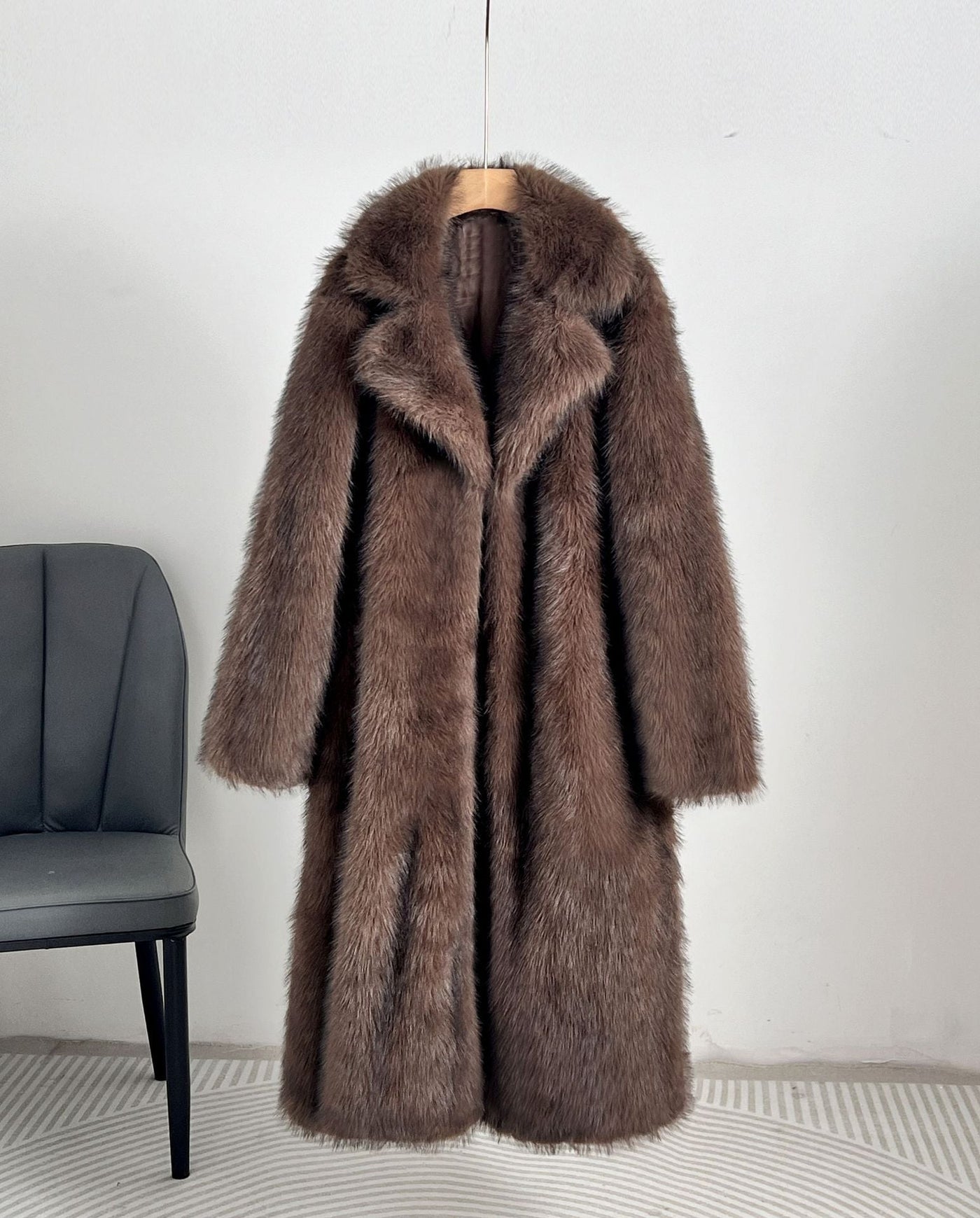 Winter Extended Imitation Fur Coat