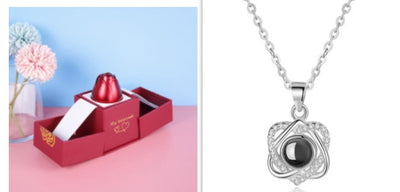 Valentine's Day Metal Rose Jewelry Gift Box