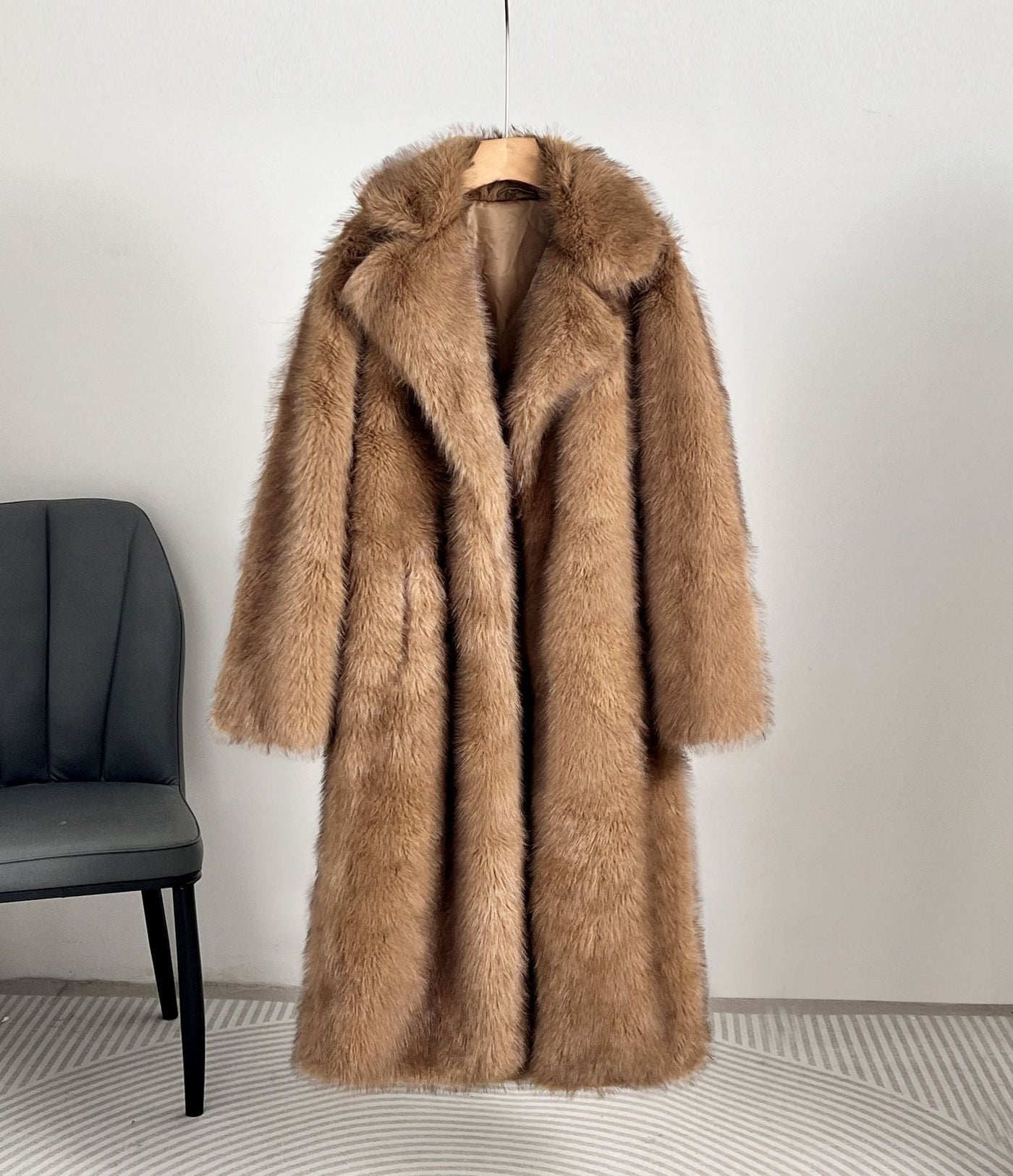 Winter Extended Imitation Fur Coat