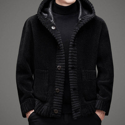 Fur-integrated Double-sided Hooded Jacket