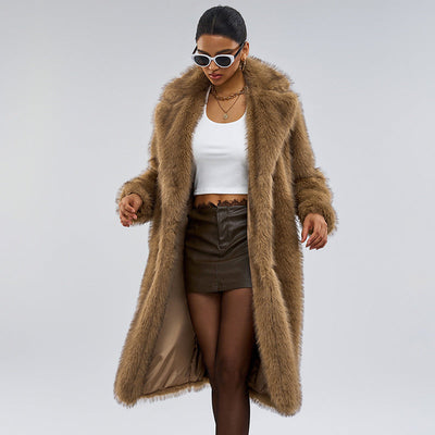 Winter Extended Imitation Fur Coat